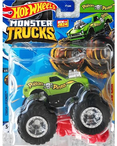 Бъги Hot Wheels Monster Trucks - Poison Pinto, 1:64 - 1